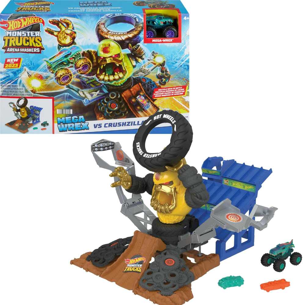Mattel Žaislinis Hot Wheels Monster Trucks Mega-Wrex arena