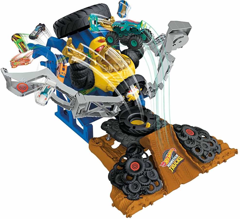 Mattel Žaislinis Hot Wheels Monster Trucks Mega-Wrex arena