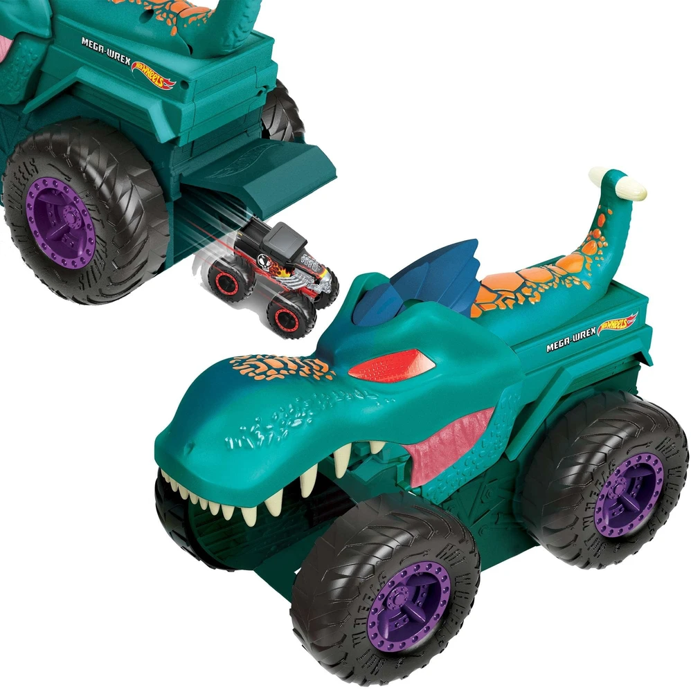 Mattel „Hot Wheels“ monstrų sunkvežimių automobilis „Chompin Mega-Wrex GYL13“