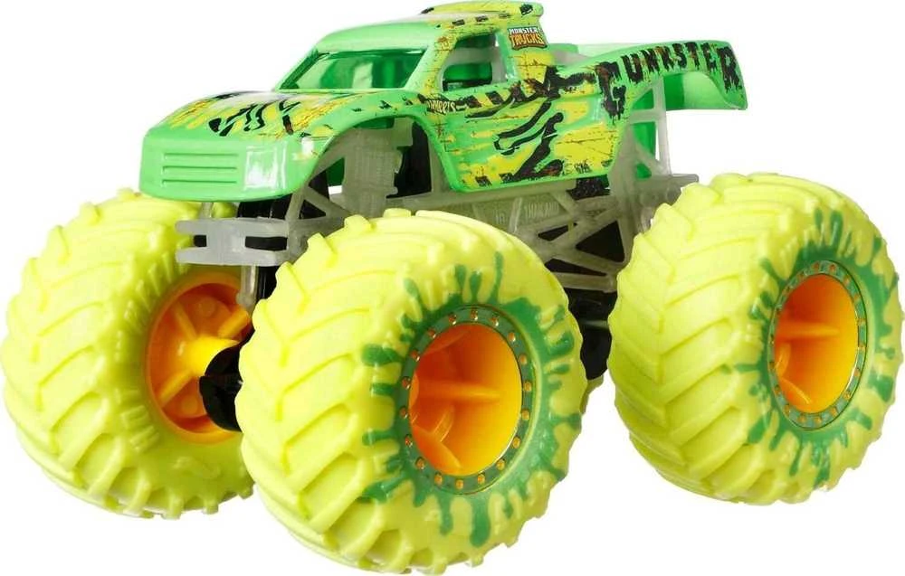 Mattel Hot Wheels Monster Trucks Šviečia tamsoje Vehicles HCB57 rinkinys