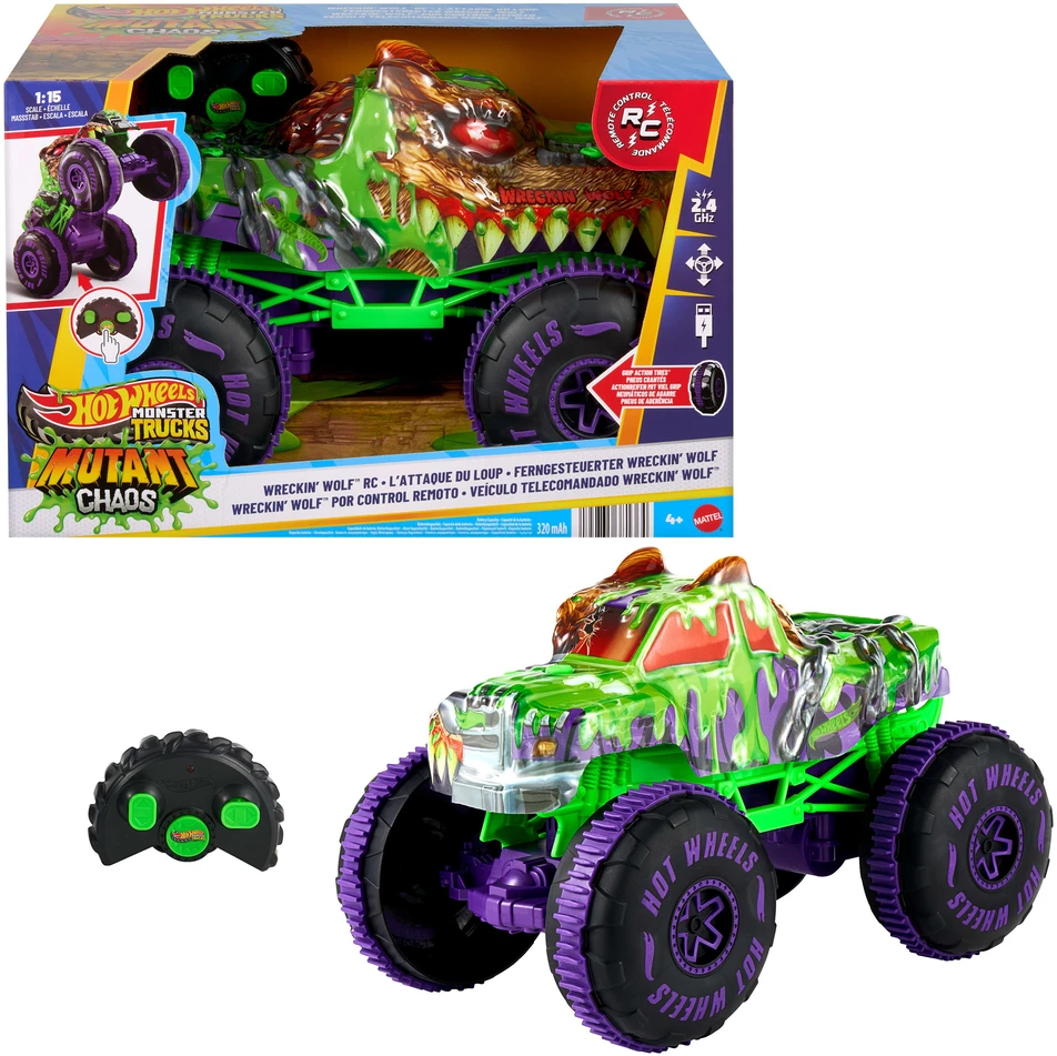 Mattel Samochód zdalnie sterowany 1 15 Mutant wolf (JMM77)