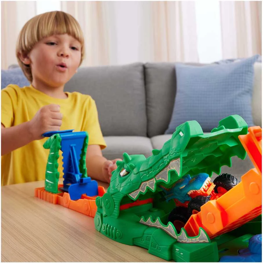 Mattel HOT WHEELS MONSTER TRUCKS rinkinys – Krokodilo iššūkis (JJN45)