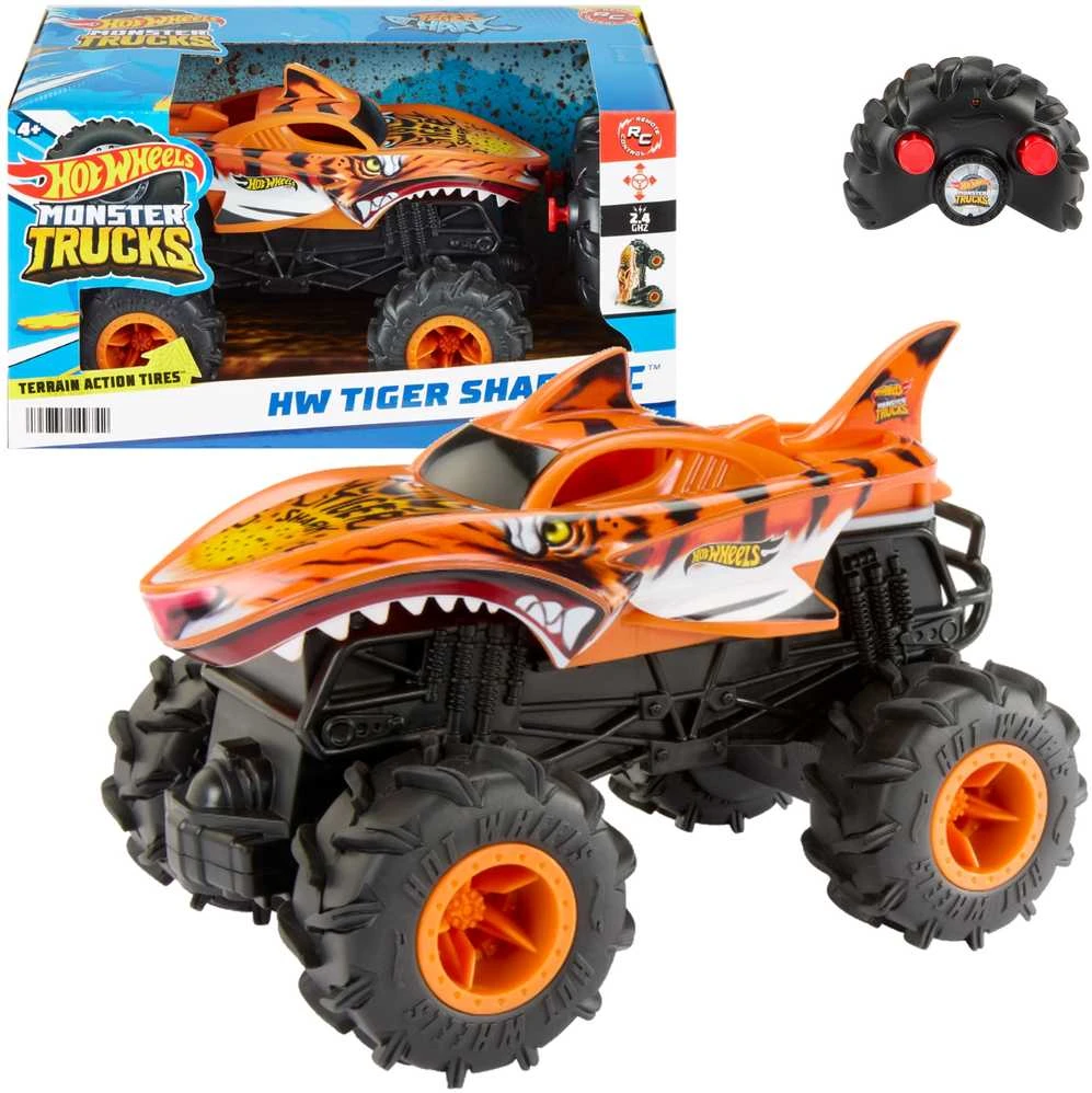 Mattel HOT WHEELS RC automodelis – Tigrinis ryklys (HNV03)