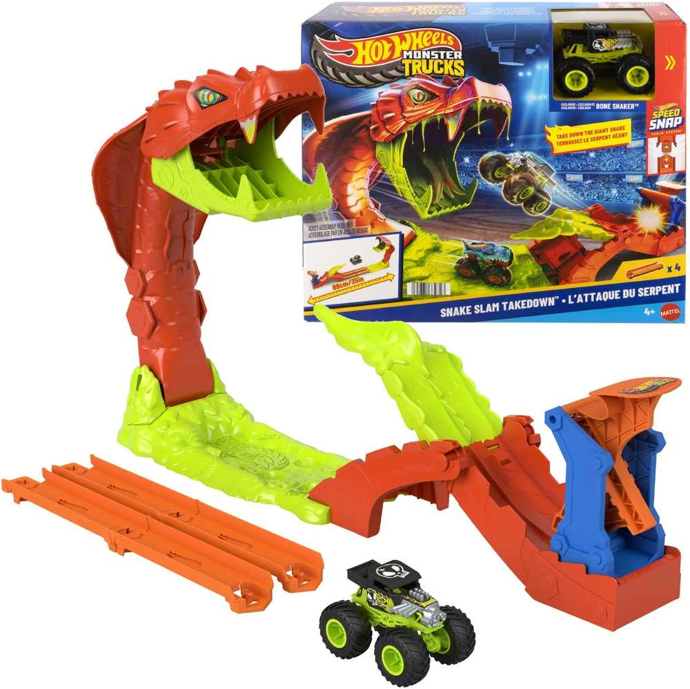 Mattel HOT WHEELS MONSTER TRUCKS rinkinys – Gyvatės išsiveržimas