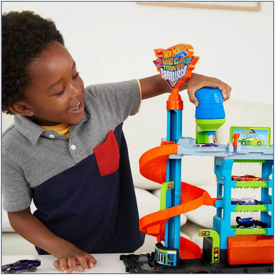 Mattel Hot Wheels rinkinys „Bokštinė automobilių plovykla“