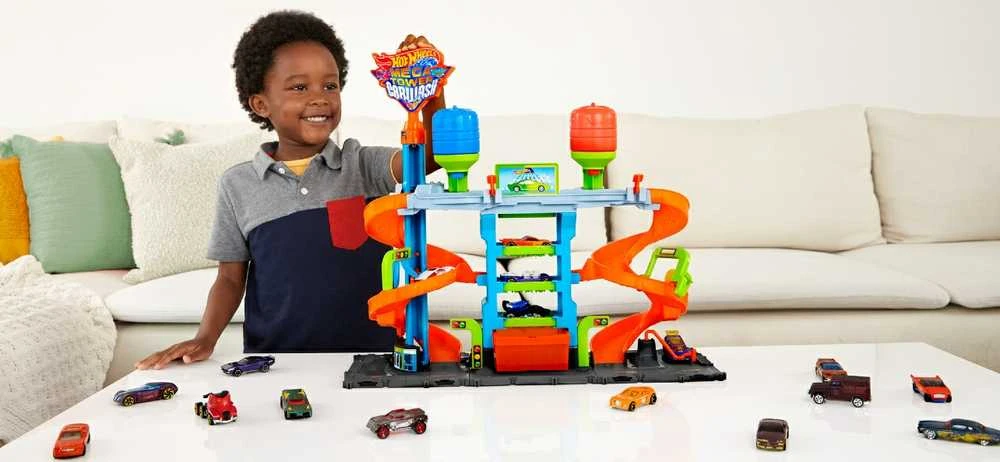 Mattel Hot Wheels rinkinys „Bokštinė automobilių plovykla“