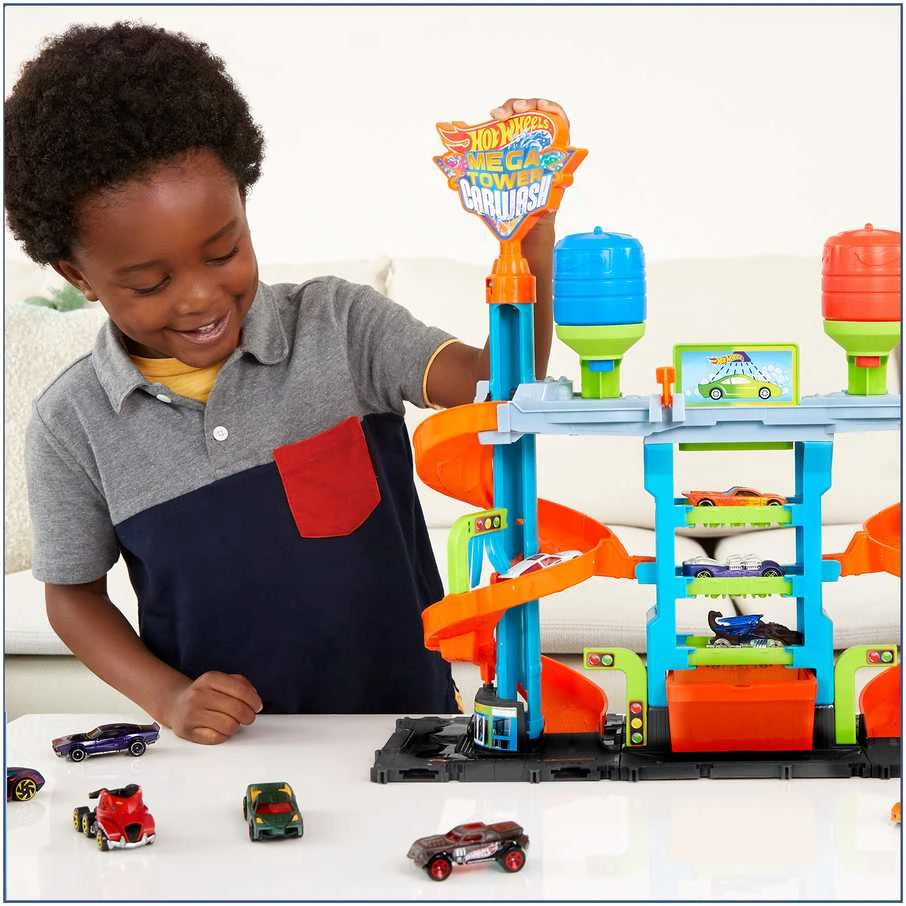 Mattel Hot Wheels rinkinys „Bokštinė automobilių plovykla“