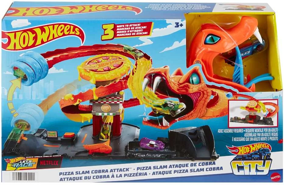 Mattel HOT WHEELS CITY rinkinys – Gyvatė picerijoje (HTN81)