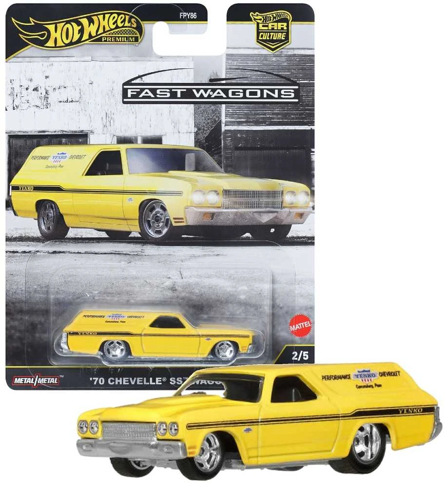 „Hot Wheels Premium Car Culture“ ikoniški automobiliai, 1970 m. „Chevrolet Chevelle SS Wagon“.