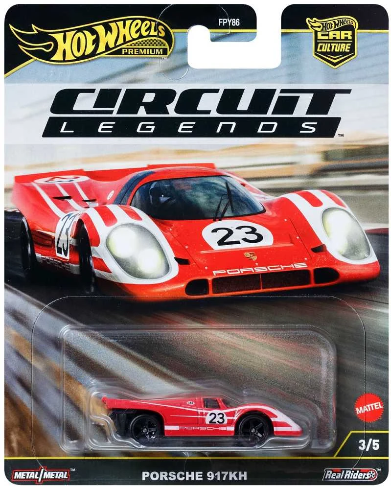 Mattel „Hot Wheels Premium Circuit Legends“ automobilis „Porsche 917KH“ 7 cm