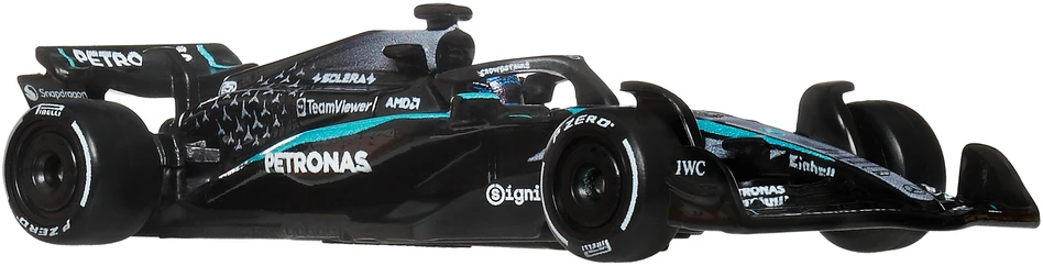Mattel HOT WHEELS PREMIUM F1 dviejų Mercedes-Benz George Russel ir Kimi Antonelli bolidų rinkinys (JMM93)
