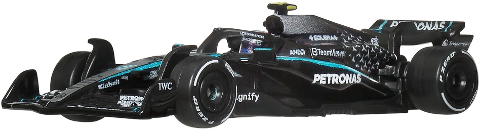 Mattel HOT WHEELS PREMIUM F1 dviejų Mercedes-Benz George Russel ir Kimi Antonelli bolidų rinkinys (JMM93)