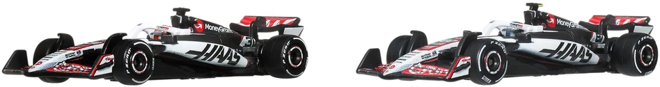 Hot Wheels Premium Formulė 1 MoneyGram Haas 2 vnt. metalinių F1 bolidų Esteban Ocon #31 ir Oliver Bearman #87
