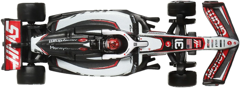 Hot Wheels Premium Formulė 1 MoneyGram Haas 2 vnt. metalinių F1 bolidų Esteban Ocon #31 ir Oliver Bearman #87