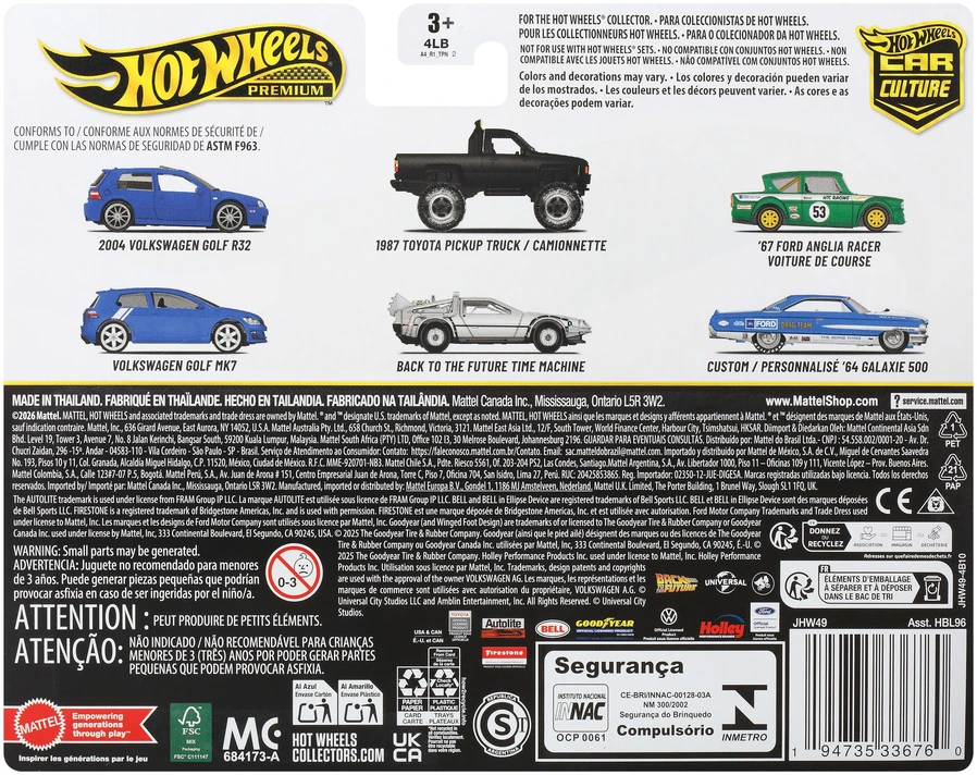 Mattel Hot Wheels Premium komplektas 2 pojazdów 2004 Volkswagen Golf R32 Volkswagen Golf MK7