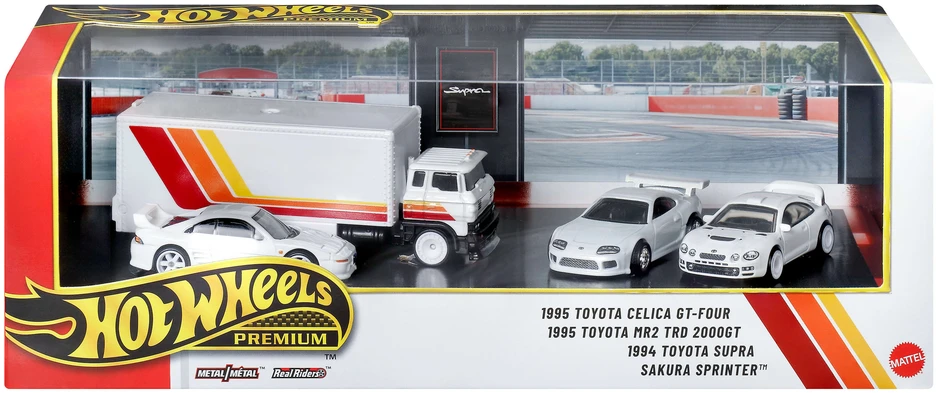 Hot Wheels Premium Toyota sportinių automobilių rinkinys 4 automobiliai