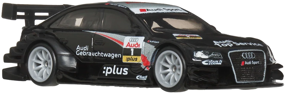 Mattel Hot Wheels Premium Kultowe Auta Aero Styles juoda Audi A4 su 2008 roku 1:64