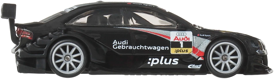 Mattel Hot Wheels Premium Kultowe Auta Aero Styles juoda Audi A4 su 2008 roku 1:64