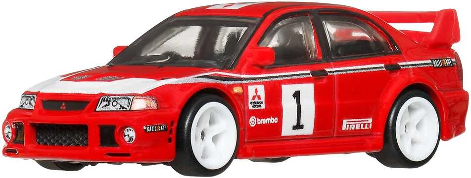 „Hot Wheels Premium Thrill Climbers“ trasa „Mitsubishi Lancer Evolution VI“ 7 cm