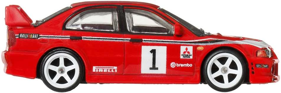 „Hot Wheels Premium Thrill Climbers“ trasa „Mitsubishi Lancer Evolution VI“ 7 cm