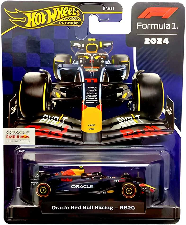 Mattel HOT WHEELS PREMIUM F1 Raudona Bull Sergio Perez bolidas 11 (JBM19)