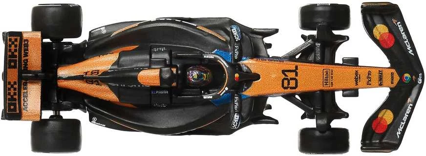 Hot Wheels Aukščiausios klasės Formulės 1 lenktyninis automobilis 2025 McLaren F1 Oscar Piastri #81