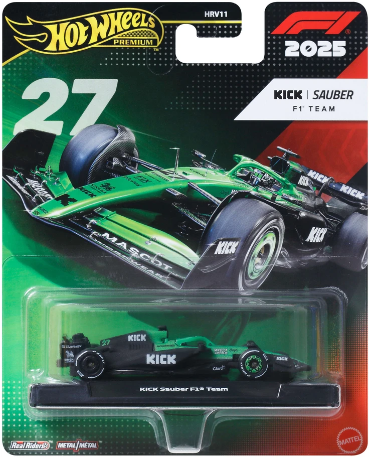 Mattel HOT WHEELS PREMIUM F1 Sauber Nico Hulkenberg bolidas 27 (JKD84)