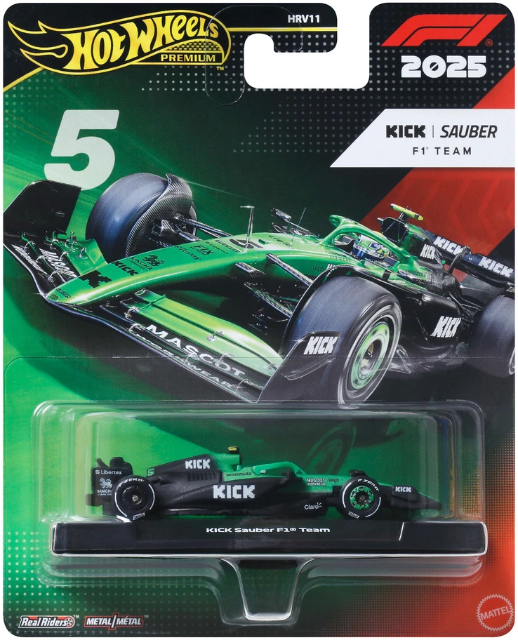 Mattel HOT WHEELS PREMIUM F1 Sauber Gabriel Bartoleto bolidas 5 (JKD89)