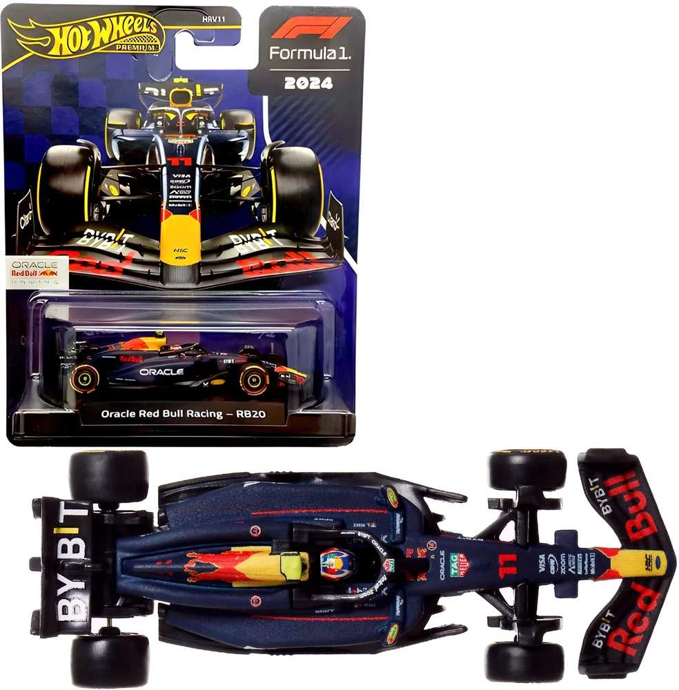 Mattel HOT WHEELS PREMIUM F1 Raudona Bull Sergio Perez bolidas 11 (JBM19)