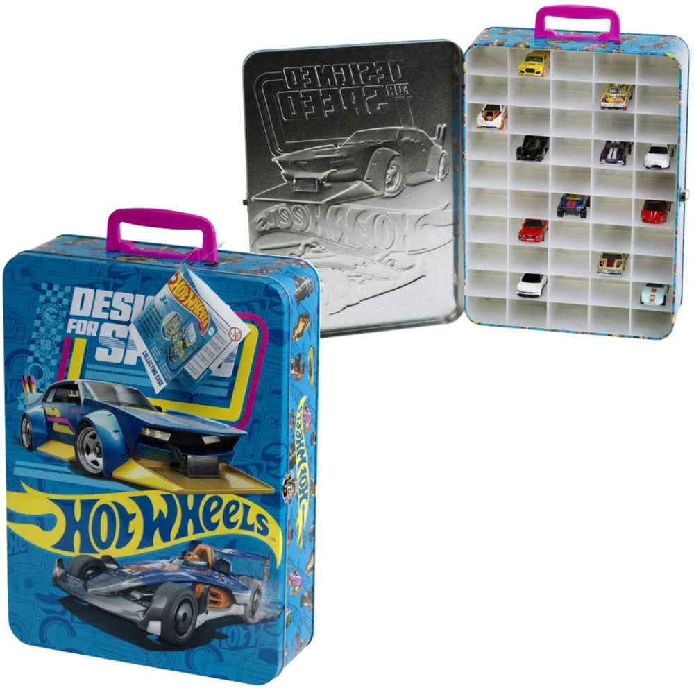 Metalinis dėklas mašinytėms Theo Klein Hot Wheels