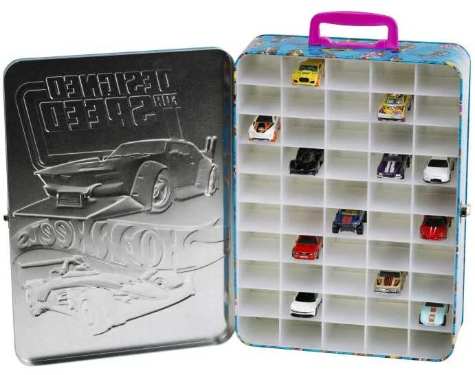 Metalinis dėklas mašinytėms Theo Klein Hot Wheels