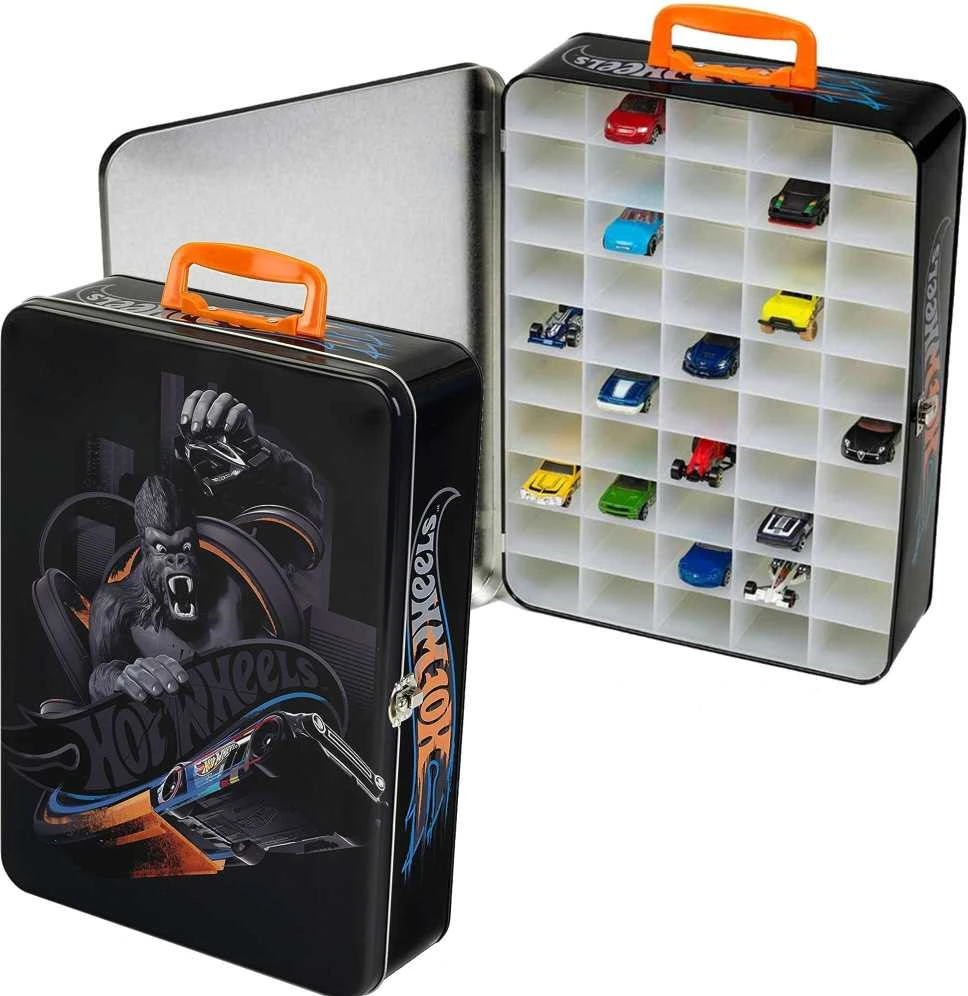 Metalinis dėklas mašinytėms Theo Klein Hot Wheels