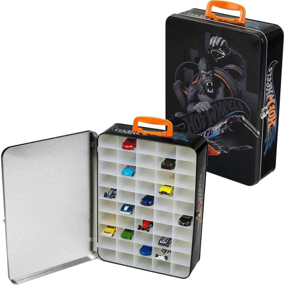 Metalinis dėklas mašinytėms Theo Klein Hot Wheels