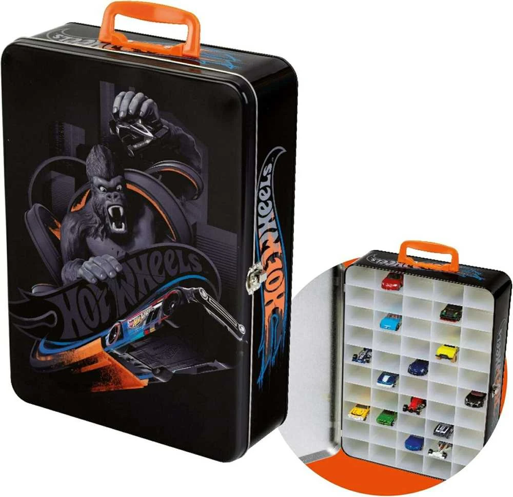 Metalinis dėklas mašinytėms Theo Klein Hot Wheels