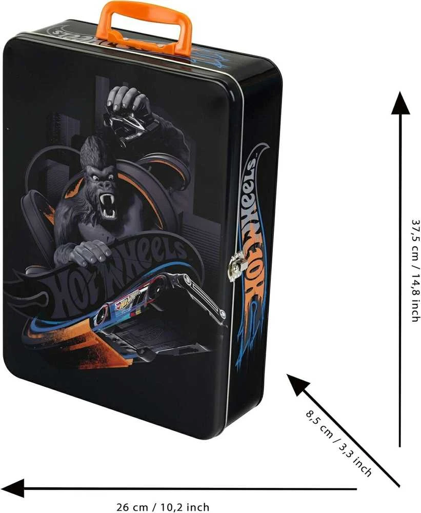 Metalinis dėklas mašinytėms Theo Klein Hot Wheels
