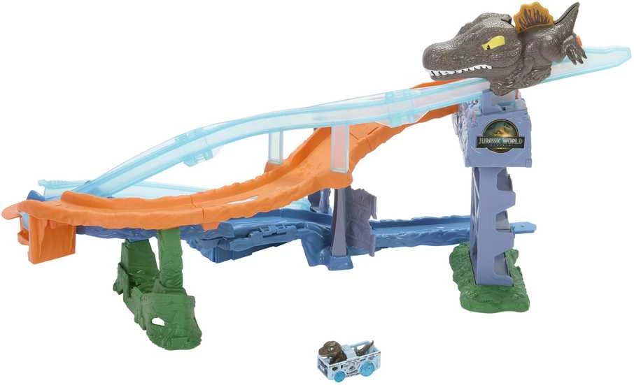 Hot Wheels „Racer Verse Jurassic World“ jūros dinozaurų gaudynių žaidimas