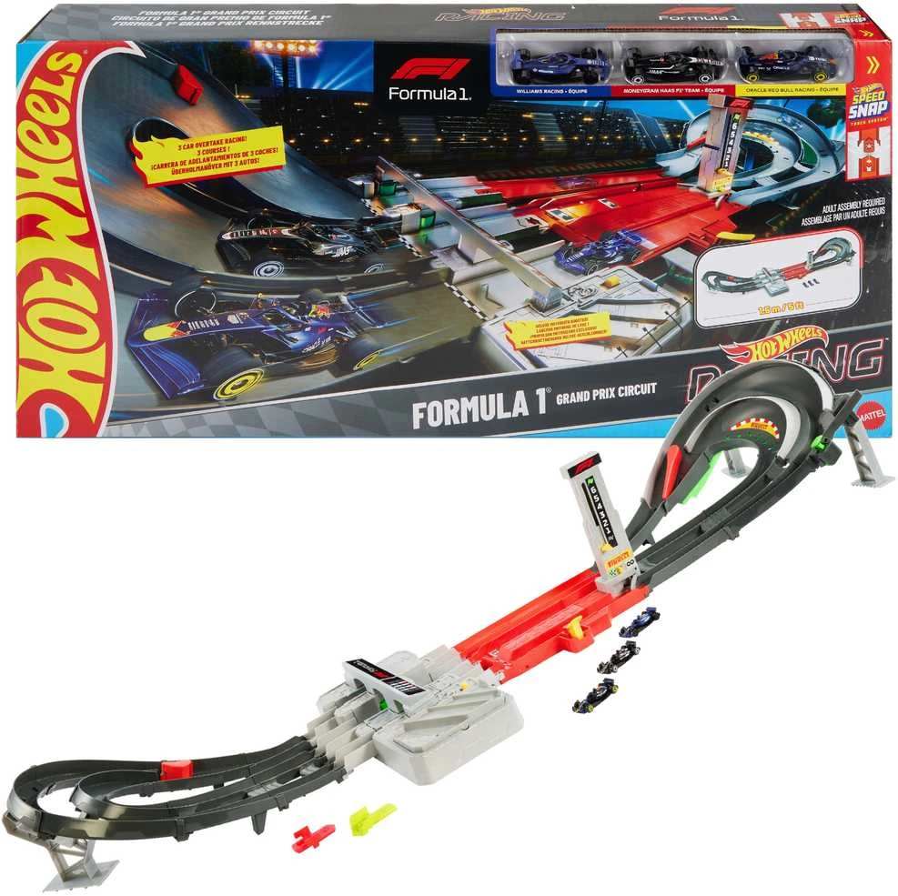 Mattel HOT WHEELS F1 lenktynių trasos rinkinys – Grand Prix (JDY16)