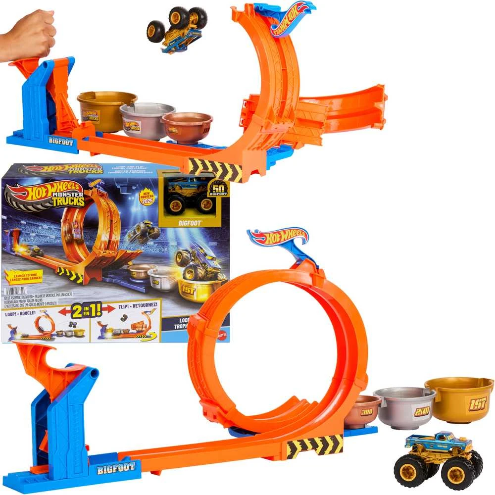 Mattel HOT WHEELS MONSTER TRUCKS rinkinys – Trofėjų iššūkis (JBX64)