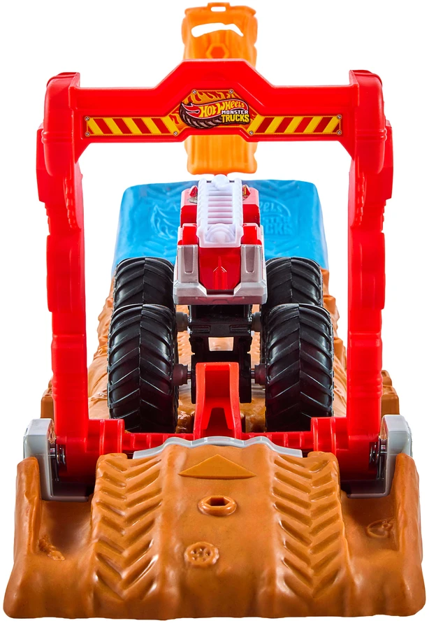 Mattel Hot Wheels Rinkinys tor + pojazd Monster Truck HW 5 Alarm + 2 priedai
