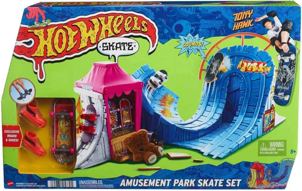Žaislų rinkinys - Mattel Hot Wheels Riedlenčių pramogų parko nuolydžiai ir trasos
