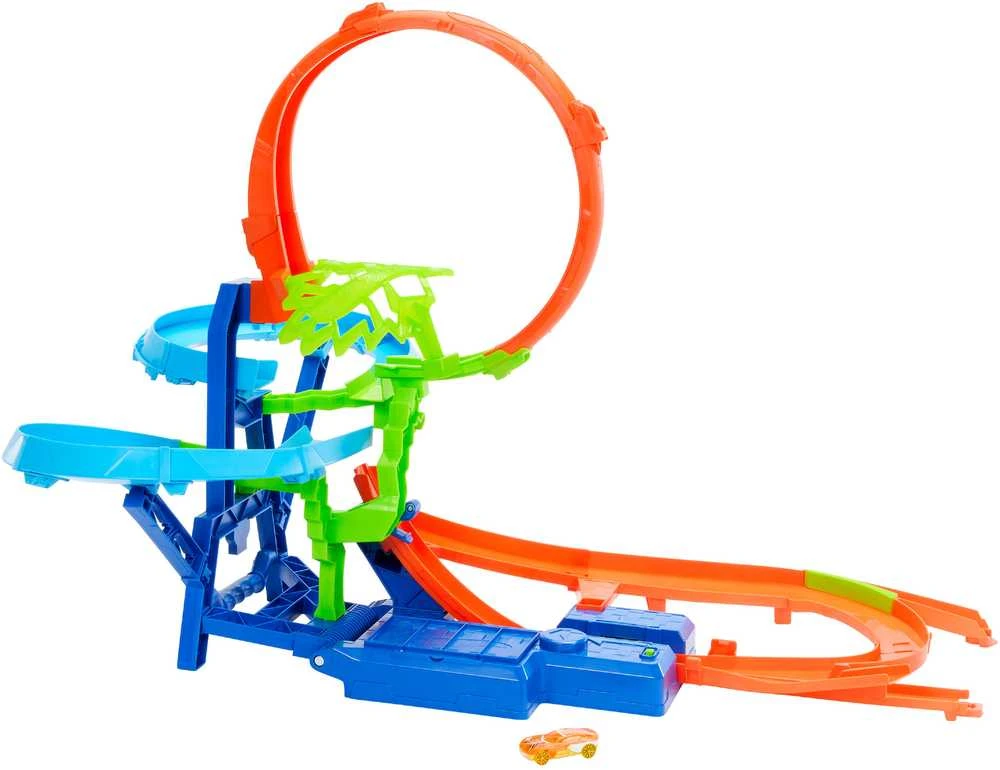 Mattel HOT WHEELS kaskadinė trąsa – Avarija ore (JFD12)