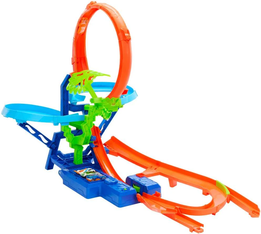 Mattel HOT WHEELS kaskadinė trąsa – Avarija ore (JFD12)