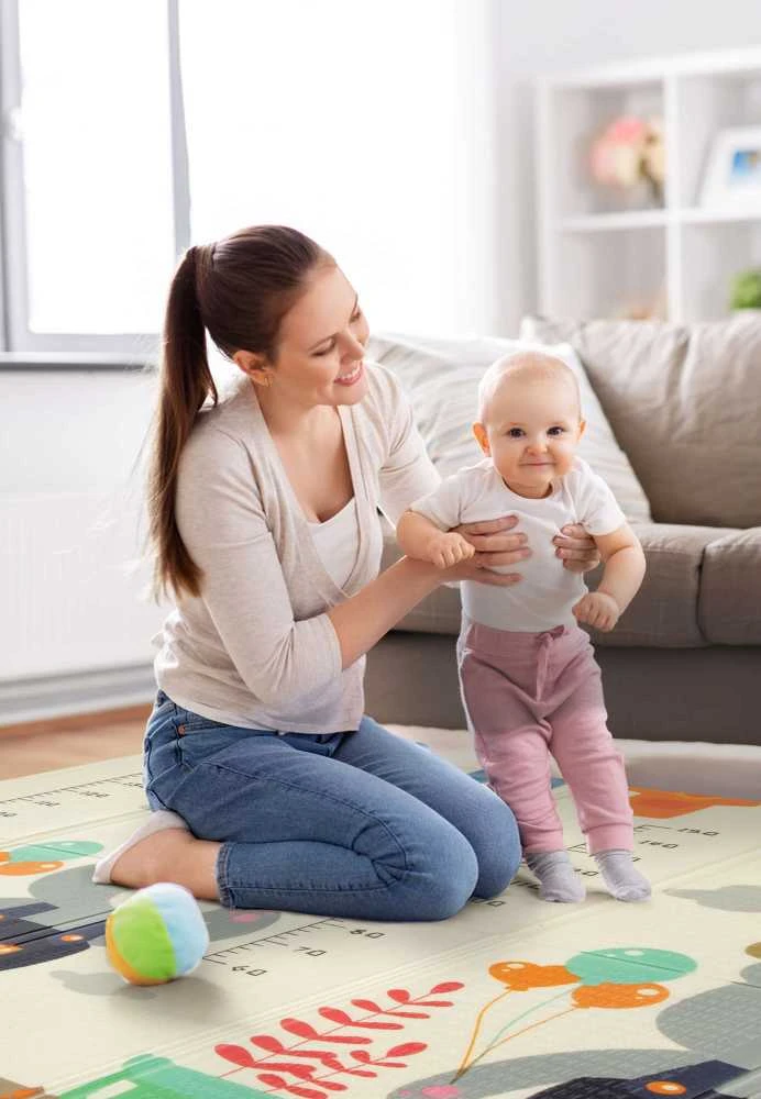 Humbi Dvipusis sulankstomas mokomasis putplasčio kilimėlis XPE putplastis 200x180x1 Matmenys Ulice
