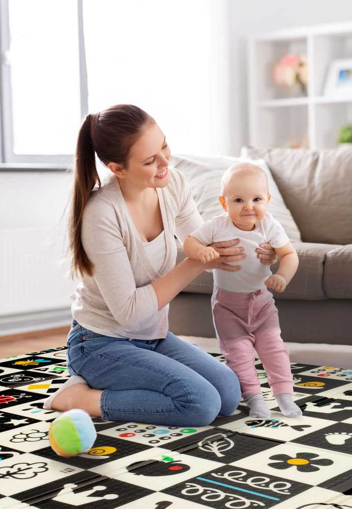 Humbi LAIKOMASIS PUOLŲ KILIMAS, DVIpusis, KONTRASTAS, ALPHABET PL + BAG