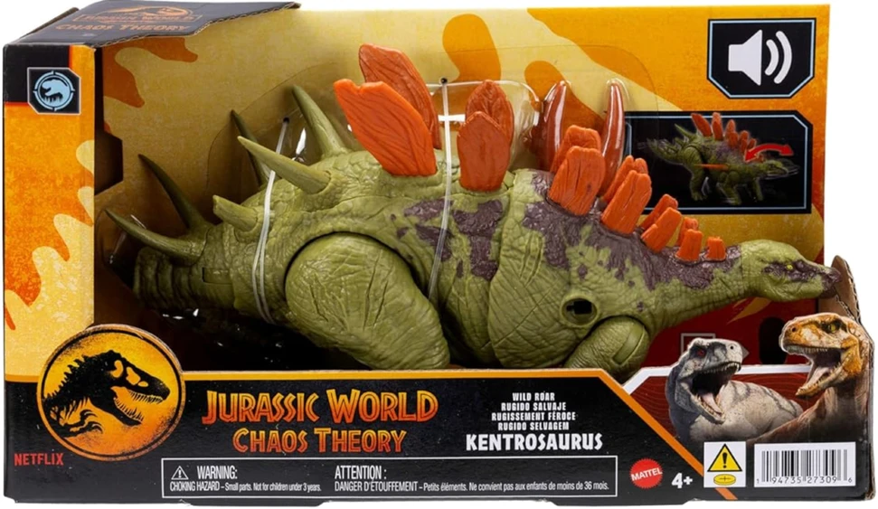 Interaktyvi dinozauro figūrėlė „Juros periodo pasaulis: chaoso teorija“ Wild, riaumojimas, 28 cm
