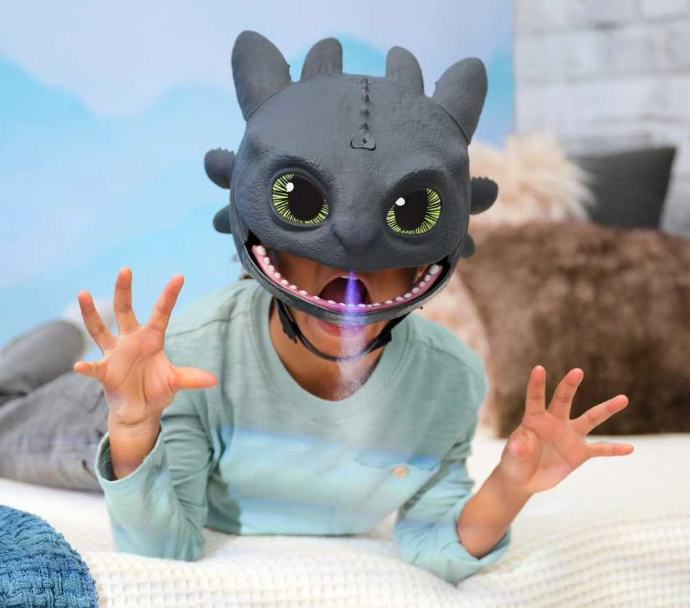 Spin Master DRAGONS Slibino kaukė su garso efektais