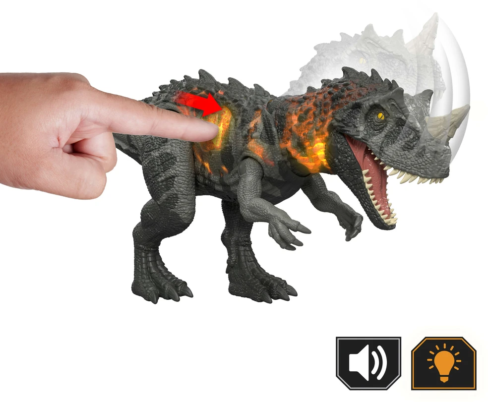 Mattel JURASSIC WORLD Riaumojantis Ceratosaurus JKL77 /4