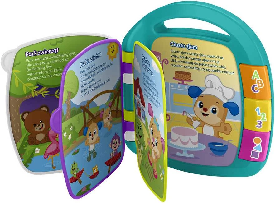 Edukacinė knygelė su eilėraščiais Fisher-Price turkio spalvos
