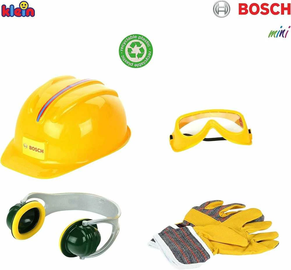 Vaikiški apsauginiai akiniai, ausinės, šalmas ir pirštinės Bosch, Klein