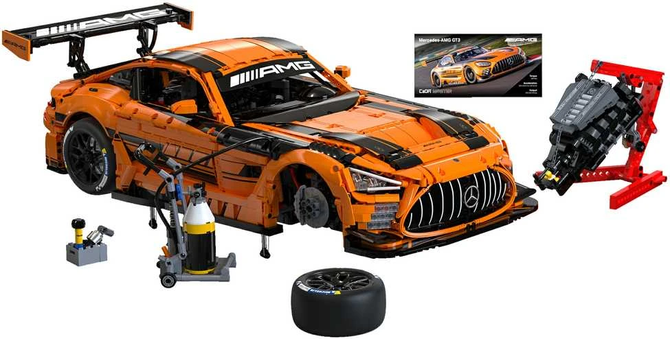 Konstruktorius CaDA Mercedes AMG GT3 1/8 (5466 dalių)